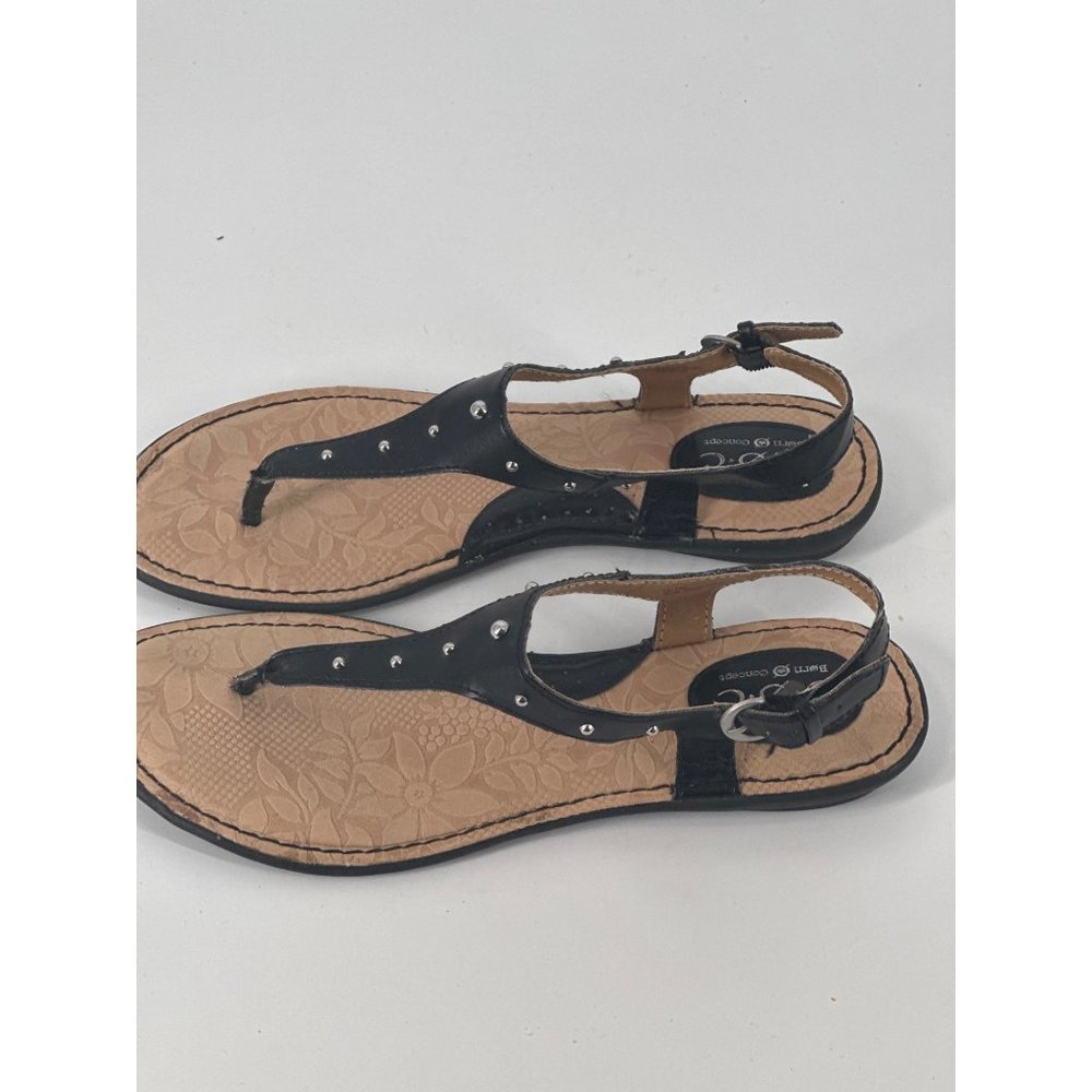 BOC Born Concept Thong T Strap  Sandals  Sz 10 M Studded Black